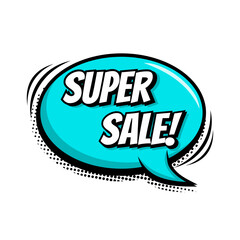 super sale prey abstract comic boom sale banner yellow elegant