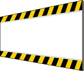 yellow construction sign