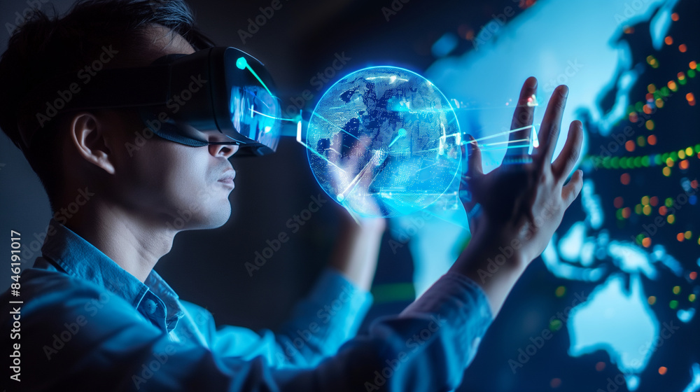 Aufkleber global mobile network internet based worldwide network connectivity digital technology, worldwide bu