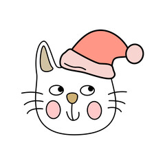 merry christmas cute cat