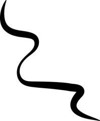 Bold curved lines. Elements for decoration