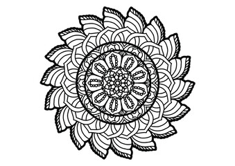 Flower mandala decorative element8