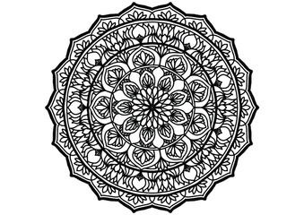 Flower mandala decorative element4