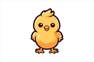 littlecute chicken hen cock vector sublimation mascot logo design