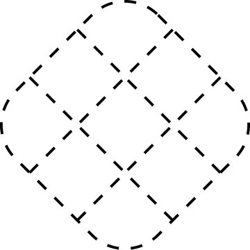 recommend clip art: Dashed line square shapes. Elements for design