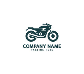 Motorcycle logo vector design. Motorcycle logo concept. Speed bike racer on the sport motorcycle.