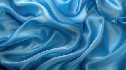 Obraz premium Wavy silk or satin liquid background with fabric silk texture
