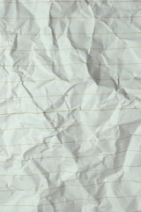 crumpled line paper texture background,  blank sheet notebook