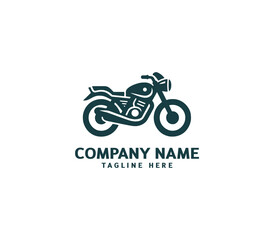 Motorcycle logo vector design. Motorcycle logo concept. Speed bike racer on the sport motorcycle.