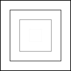 Square blend line halftone. Geometric design