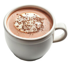 Fototapeta premium hot cocoa on transparent background, single object