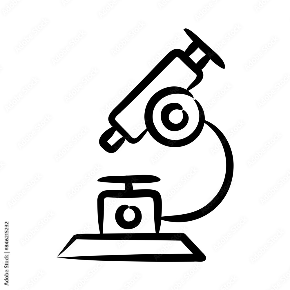 Sticker Microscope Icon