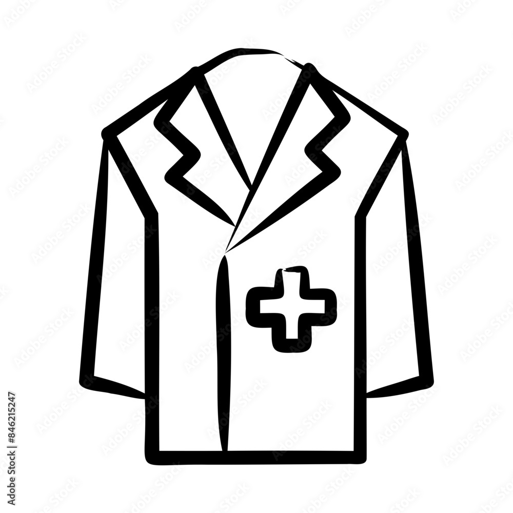 Wall mural Lab Coat Icon