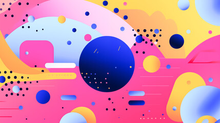 Memphis art style background