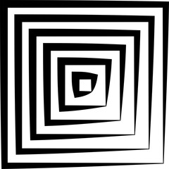 Square shape with line blending for tag, logo, banner