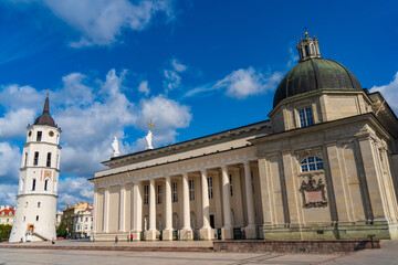 Obraz premium Vilnius Cathedral, the main Catholic cathedral in Lithuania