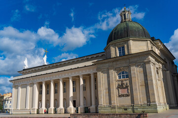 Obraz premium Vilnius Cathedral, the main Catholic cathedral in Lithuania