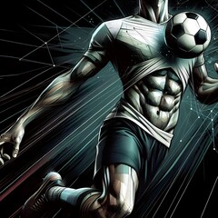 Line art illustrations of various sports