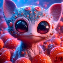 Alien creature design production, design applicable to movies, comics, and games