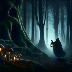 Illustration of the environment, including the appearance of space planets and various plants