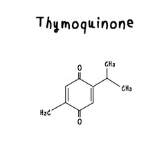 Thymoquinone chemical structure illustration
