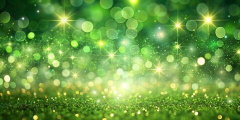 Fototapeta premium green christmas particles and sprinkles for a holiday event background with sparkles and glitters