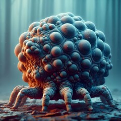 Alien creature design production, design applicable to movies, comics, and games