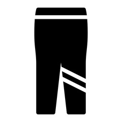 trousers glyph icon