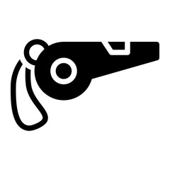 whistle glyph icon