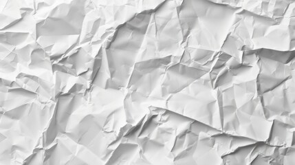 Obraz premium white crumpled paper texture generative ai