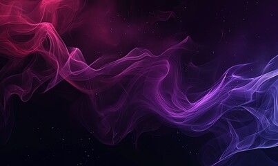 Fototapeta premium Abstract Purple and Pink Smoke Waves