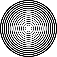 Circle line gradient. Geometric design element
