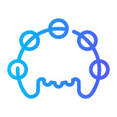 tambourine gradient icon