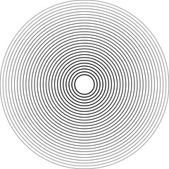 Circle line gradient. Geometric design element