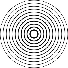 Circle line gradient. Geometric design element