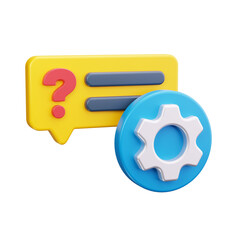 conversation 3d render icon