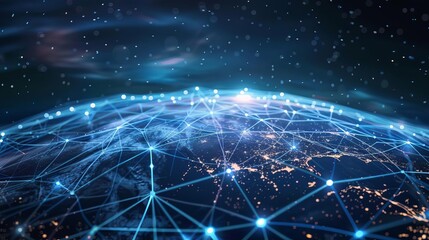 Obraz premium Global digital network,