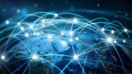Obraz premium Global digital network,