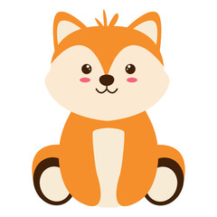 Cute Wildlife Diversity Character. Isolated Vector Illustration.