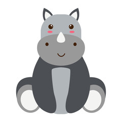 Cute Wildlife Diversity Character. Isolated Vector Illustration.