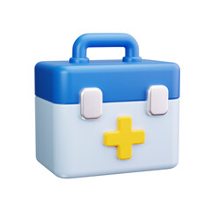 Obraz premium first aid bag 3d render icon