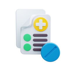 Fototapeta premium recipe 3d render icon