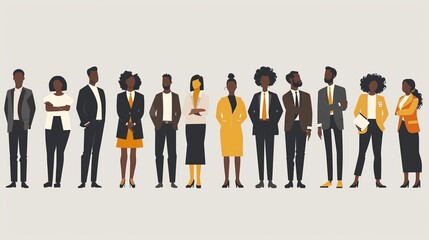 Clipart images on a white background for creating presentations. Office workers, 2d schedules, weekdays, meetings, office