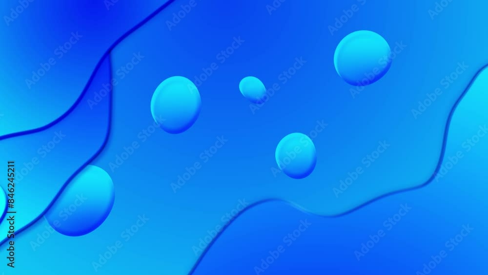 Poster geometric shapes wave lines technology corporate messages concept animation background. liquid morph