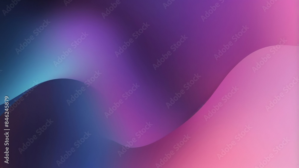 Poster blurred color gradient purple pink blue grainy color gradient background dark abstract backdrop bann