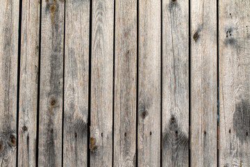 Old gray wooden fence background.