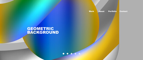 Dynamic flowing shapes concept design composition. Vector Illustration For Wallpaper, Banner, Background, Card, Book Illustration, landing page