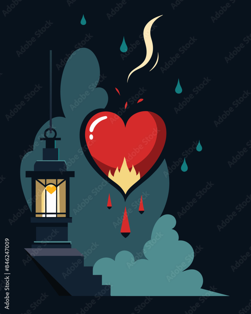 Poster with each flicker of the gaslight the heart drifted further into an abyss of doubt and mistrust.. ve