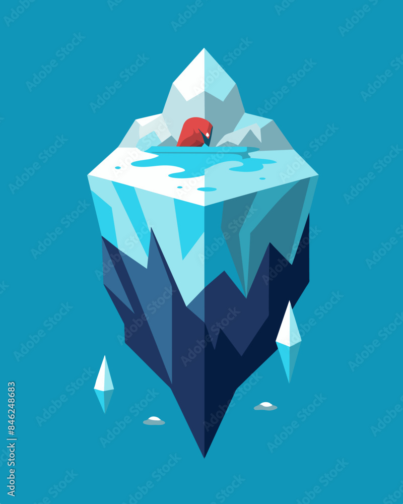 Poster the iceberg seemed small but the vast depths of emotion hidden within it were practically bottomless