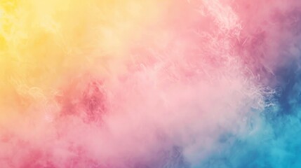 Fototapeta premium Fuzzy gradient background in pink, blue, and yellow tones 